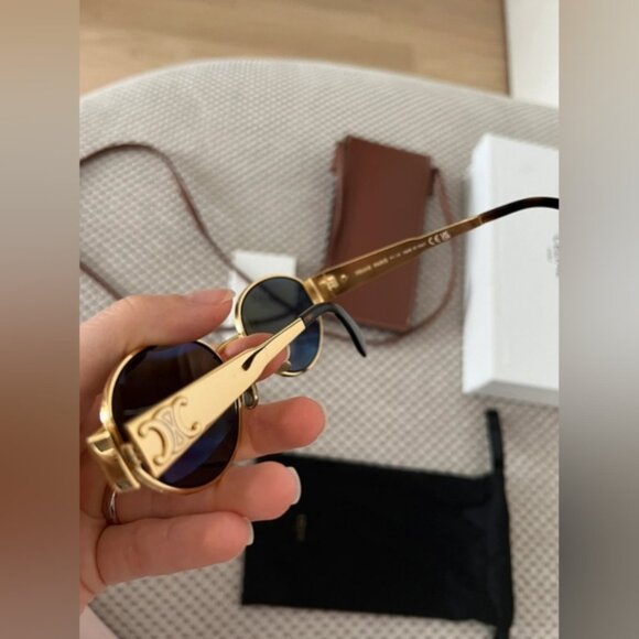 Celine Triomphe Metal Sunglasses - Picture 4 of 8
